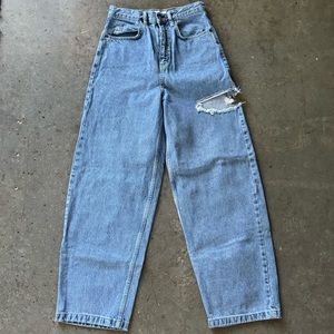 Topshop Baggy Jeans with Slit